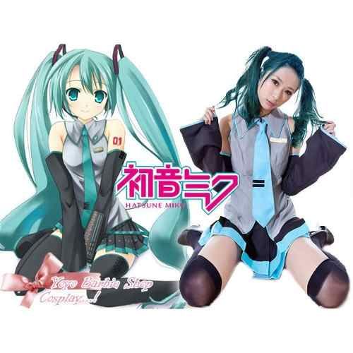 Costume  Anime Traje Vocaloid Miku Hatsune Cosplay